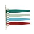 Unimed-Midwest Exam Room Status Signal Flag - 7.75" x 7.25" - Scratch-resistant - Plastic - Teal, Burgundy, Steel Blue, Gray