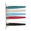 Unimed-Midwest Exam Room Status Signal Flag - 10.12" x 7.25" - Scratch-resistant - Plastic - Teal, Gray, Steel Blue, Burgundy, White, Black