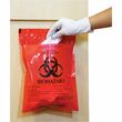 Unimed-Midwest Stick-On Biohazard Infectious Waste Bag - Contaminated Waste Bag14" x 12" - 2mil Thickness - 100 / Box - Red Unimed-Midwest Stick-On Biohazard Infectious Waste Bag - Contaminated Waste Bag14" x 12" - 2mil Thickness - 100 / Box - Red