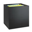 Safco Geometric Cubes With File Drawers and Base - External Dimensions 15" Height x 15" Width x 15" Depth - Plastic - Black