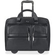 Solo Rolling Notebook Case - 13.5" x 17" x 8" - Leather - Black Solo Rolling Notebook Case - 13.5" x 17" x 8" - Leather - Black