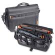 Microsoft 17" Impact Notebook Messenger Bag - 12" x 5" x 18" - Poly, Vinyl - Black, Gray Microsoft 17" Impact Notebook Messenger Bag - 12" x 5" x 18" - Poly, Vinyl - Black, Gray