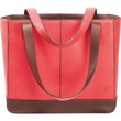 Day-Timer Leather Tote - Top-loading - 10" x 11.5" x 4" - Pink