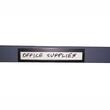 TATCO Magnetic Label Holder - 0.75" x 4.37" - Vinyl - 1 / Pack - Black, Clear