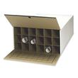 Safco Tube Stor Roll File - 18 x Tube - External Dimensions 11.5" Height x 23.5" Width x 37" Depth - Fiberboard - White