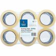 Business Source Heavyweight Package Sealing Tape - 2" Width x 55yd Length - 3" Core - Pressure-sensitive Poly - 6 / Pack - Clear