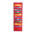 Carson-Dellosa Storage Pocket Chart - 46.5" x 14" - 10 Pocket(s) - Nylon - Red