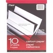 Mead Carbon Paper Tablet - 8.5" x 11" - 12 / Case - Black