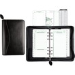 Day-Timer Bonded Leather Starter Organizer - 3.75" x 6.75" - 1" Capacity - 1 Each - Black Day-Timer Bonded Leather Starter Organizer - 3.75" x 6.75" - 1" Capacity - 1 Each - Black