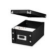 IdeaStream Snap-N-Store Collapsible Index Card File Box - 1000 x Card - Internal Dimension 4" Height x 6" Width x 8.75" Depth x - Fiberboard - Black IdeaStream Snap-N-Store Collapsible Index Card File Box - 1000 x Card - Internal Dimension 4" Height x 6" Width x 8.75" Depth x - Fiberboard - Black