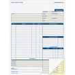 Adams Contractor Form - 100 Sheet(s) - 2 Part - Carbonless - 8.5" x 11.43" Form Size - 1Each