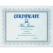 First Base Regent Certificate - 8.5" x 11" - Blue, Silver