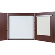 Bi-silque Conference Cabinet - 48" x 48" - Porcelain Surface - Wood Frame