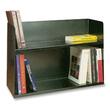 Buddy Two Tier Book Rack - 20" x 30" x 10.5" - 2 Tier(s) - Metal - Black
