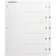 Sparco Quick Index Table Of Contents Divider - 5 x Divider - 5 x Tab Print-on - 1 / Set - White Divider Sparco Quick Index Table Of Contents Divider - 5 x Divider - 5 x Tab Print-on - 1 / Set - White Divider