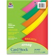 Pacon Array Brights Card Stock Paper - Letter - 8.5" x 11" - 65lb - 100 / Pack - Emerald Green, Rojo Red, Lemon Yellow, Pumpkin, Hot Pink Pacon Array Brights Card Stock Paper - Letter - 8.5" x 11" - 65lb - 100 / Pack - Emerald Green, Rojo Red, Lemon Yellow, Pumpkin, Hot Pink