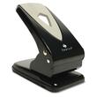 Sparco Paper Punch Drill - 2 Punch Head(s) - 60 Sheet Capacity - 0.25" - Black, Gray