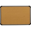 Iceberg Contemporary Lightweight Cork Board - 42" x 66" - Cork Surface - Polyethylene Frame - Charcoal Iceberg Contemporary Lightweight Cork Board - 42" x 66" - Cork Surface - Polyethylene Frame - Charcoal