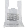 Bunzl Thank You Bag - Stuff Bag21" x 11.5" - 12µ Thickness - Plastic - 1000 / Carton - White Bunzl Thank You Bag - Stuff Bag21" x 11.5" - 12µ Thickness - Plastic - 1000 / Carton - White