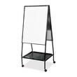 Balt Double-sided Magnetic Easel - 59.5" x 29" - Black, White Balt Double-sided Magnetic Easel - 59.5" x 29" - Black, White
