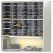Mayline Mailflow-To-Go Mailroom System - 46" x 48" x 13.5" - 40 Compartment(s) - 2 Tier(s) - Steel - Gray