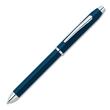 Cross Tech3 Satin Blue Multi-Function Pen - 0.5 mm Lead Size - Black Ink, Red Ink