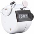 Baumgartens Tally Counter - 4 Digit - Finger Ring - Handheld - Metal - Silver, Black