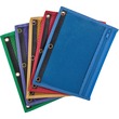 Oxford Zipper Binder Pocket - For Stationary Pouch, Document - 7.5" x 10.5" - Vinyl - 1 Each - Assorted