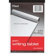 Mead Writing Tablet - 100 Sheet - 15lb - Unruled - 6" x 9" - 1 Each - White Mead Writing Tablet - 100 Sheet - 15lb - Unruled - 6" x 9" - 1 Each - White