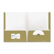 Ampad Two Pocket Laminated Portfolio - Letter - 8.5" x 11" - 0.5" Capacity - 25 / Box - Gold Ampad Two Pocket Laminated Portfolio - Letter - 8.5" x 11" - 0.5" Capacity - 25 / Box - Gold