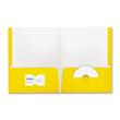 Ampad Two Pocket Laminated Portfolio - Letter - 8.5" x 11" - 0.5" Capacity - 25 / Box - Yellow Ampad Two Pocket Laminated Portfolio - Letter - 8.5" x 11" - 0.5" Capacity - 25 / Box - Yellow