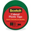 Scotch Extra Stretchy Colored Plastic Tape - 1.5" Width x 125" Length - 1 / Roll - Green Scotch Extra Stretchy Colored Plastic Tape - 1.5" Width x 125" Length - 1 / Roll - Green