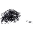 Baumgartens Skid Resistant Paper Clip - Standard1.37" Length - Vinyl - 100 / Pack - Black Baumgartens Skid Resistant Paper Clip - Standard1.37" Length - Vinyl - 100 / Pack - Black