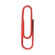 Baumgartens Skid Resistant Paper Clip - Standard1.37" Length - Vinyl - 100 / Pack - Red Baumgartens Skid Resistant Paper Clip - Standard1.37" Length - Vinyl - 100 / Pack - Red