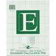 Roaring Spring Engineering Pad - 100 Sheet - Quad Ruled - Letter 8.5" x 11" - 1 Each - Green