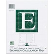 Roaring Spring Engineering Pad - 200 Sheet - Quad Ruled - Letter 8.5" x 11" - 1 Each - Green