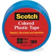 Scotch Extra Stretchy Plastic Tape - 1.5" Width x 125" Length - Plastic - 1 Roll - Blue Scotch Extra Stretchy Plastic Tape - 1.5" Width x 125" Length - Plastic - 1 Roll - Blue
