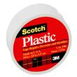 Scotch Colored Plastic Tape - 0.75" Width x 125" Length - Plastic - Moisture Resistant, Stretchable - 1 Roll - White