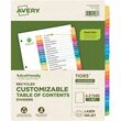 Avery Ready Index Table of Contents Divider - 26 x Tab Printed A to Z - 26 / Set - Multicolor Divider Avery Ready Index Table of Contents Divider - 26 x Tab Printed A to Z - 26 / Set - Multicolor Divider