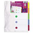 Avery Designer Ready Index Table of Contents Divider - 5 x Tab Printed 1 to 5 - 8.5" x 11" - 5 / Set - White Divider - Multicolor Tab Avery Designer Ready Index Table of Contents Divider - 5 x Tab Printed 1 to 5 - 8.5" x 11" - 5 / Set - White Divider - Multicolor Tab