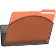 Safco Onyx Mesh Wall Pocket - 9" x 12" x 3" - Steel - Black