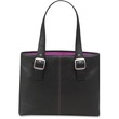 Solo Classic Notebook Tote - 15.4" Screen Support - 13" x 16.5" x 3.75" - Vinyl - Black, Magenta Solo Classic Notebook Tote - 15.4" Screen Support - 13" x 16.5" x 3.75" - Vinyl - Black, Magenta