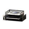 Sparco Mesh Desk Sorter - 6 Compartment(s) - Steel - Black Sparco Mesh Desk Sorter - 6 Compartment(s) - Steel - Black