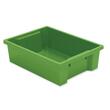 Balt Brite Kids Small Storage Tub - External Dimensions 4.25" Height x 10.25" Width x 14" Depth - Plastic - Grass Green