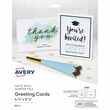 Avery Quarter Fold Card - 4.25" x 5.5" - Matte - 20 / Pack - White Avery Quarter Fold Card - 4.25" x 5.5" - Matte - 20 / Pack - White
