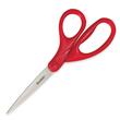 Scotch 1407 Household/Office Scissors - 7" Overall Length - Straight-left/right - Stainless Steel - Red Scotch 1407 Household/Office Scissors - 7" Overall Length - Straight-left/right - Stainless Steel - Red