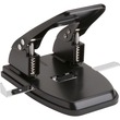 Business Source Heavy-duty Hole Punch - 2 Punch Head(s) - 30 Sheet Capacity - 0.25" - Round Shape - Black Business Source Heavy-duty Hole Punch - 2 Punch Head(s) - 30 Sheet Capacity - 0.25" - Round Shape - Black