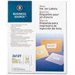 Business Source Mailing Inkjet Label - 1" Width x 2.62" Length - Permanent - 3000 / Pack - White Business Source Mailing Inkjet Label - 1" Width x 2.62" Length - Permanent - 3000 / Pack - White