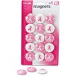 OIC Breast Cancer Awareness Magnet - Round - 15 / Pack - Pink, White