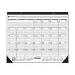 At-A-Glance Desk Pad Calendar - Monthly - 22" x 17" - January - 2012 till December - 2012 - 1 Month Per 1 Page(s) - Vinyl Corner - Black, White